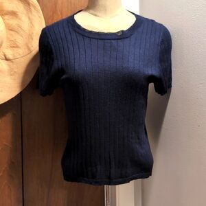 J. Crew Silk/Cashmere Short Sleeve Top